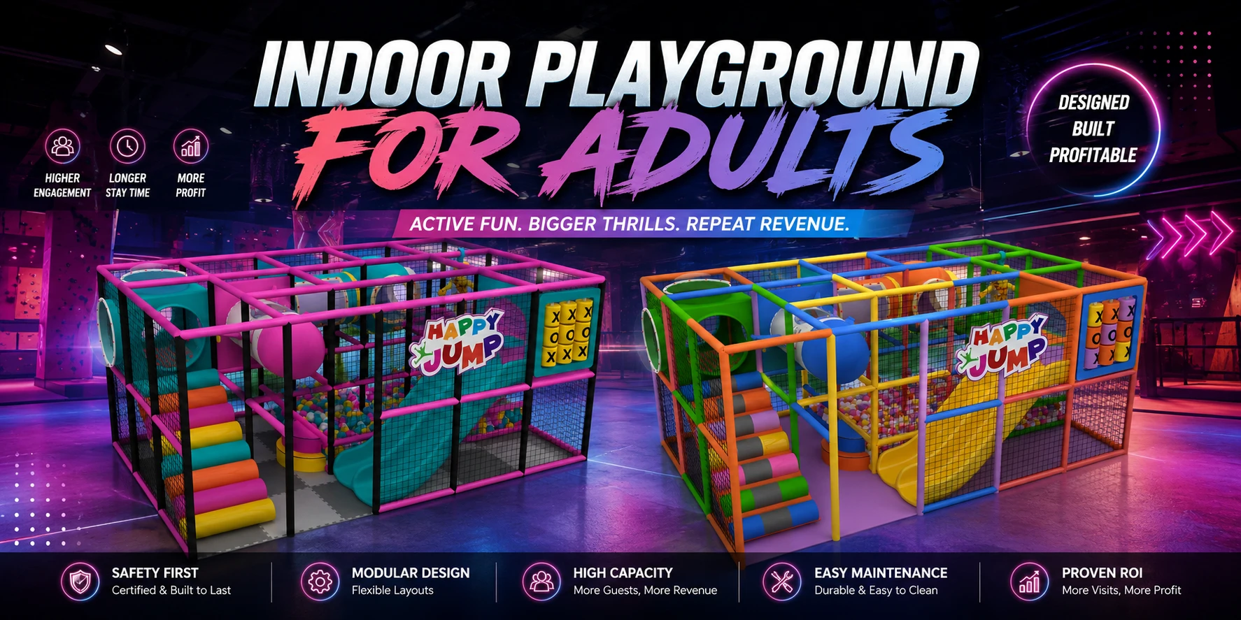 Indoor Playground For Adults That Turns Active Entertainment Into Repeat Revenue